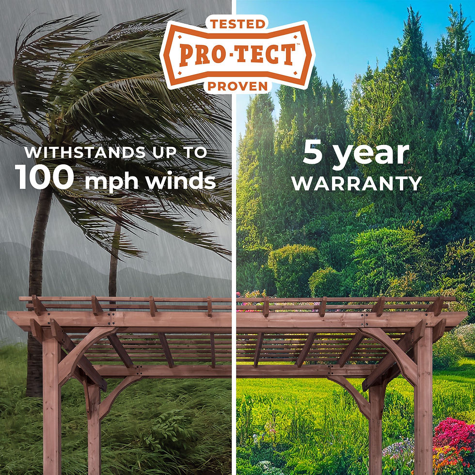 Thumbnail: 14x10 Somerville Pergola - Walnut Stain - Backyard Discovery