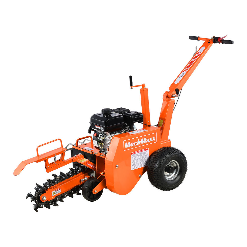 Thumbnail: MechMaxx 7HP Gas Powered Cable Ditching Mini Trencher , TCR650