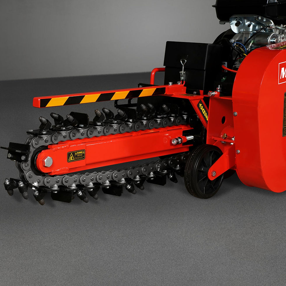 Thumbnail: 14HP 429cc KOHLER E-start 24'' Ditching Mini Trencher ,  TCR1500