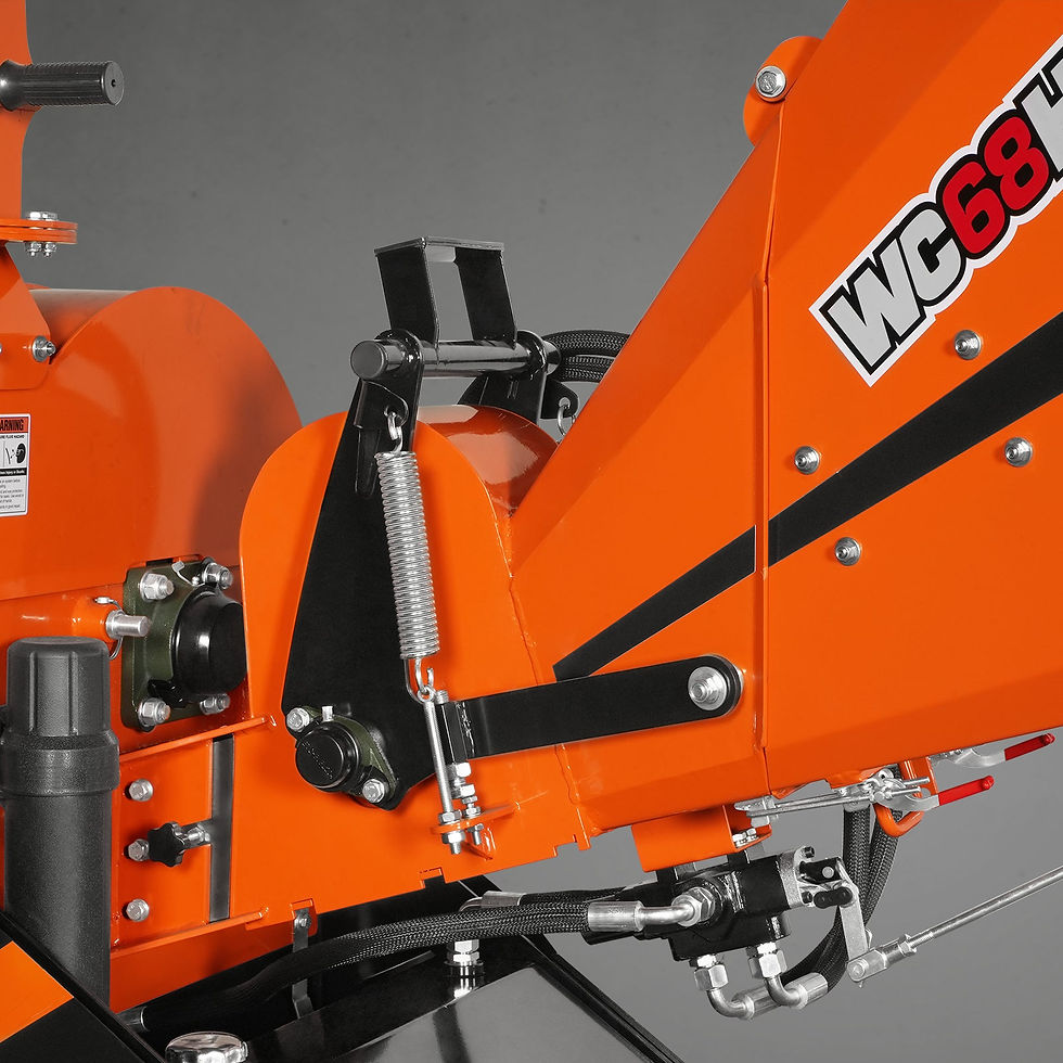 Thumbnail: 6" 3 Point Hydraulic Feeding PTO Wood Chipper for 20-50HP Tractor,  WC68H