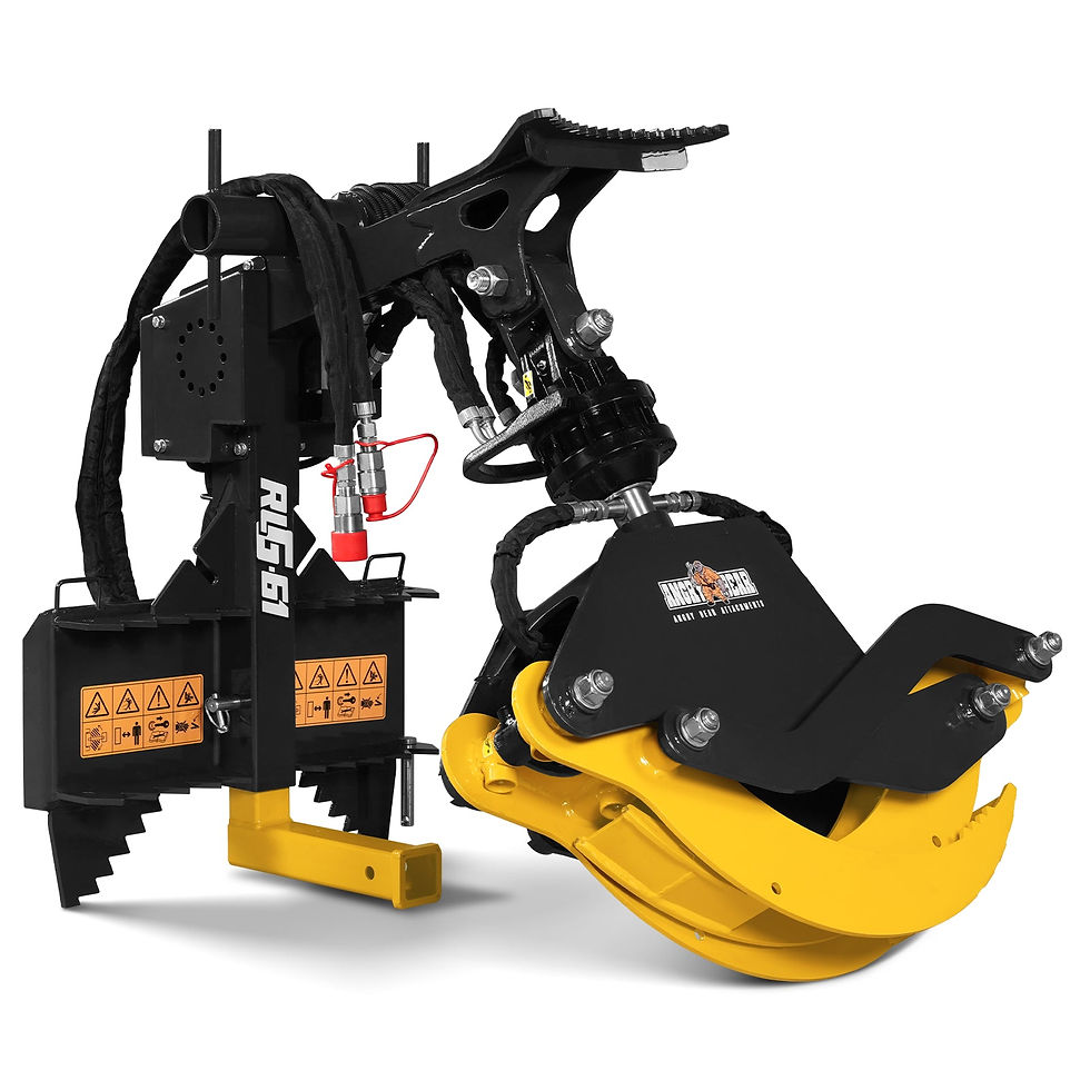 Thumbnail: 59" Multi-purpose Hydraulic Rotating Log Grapple For Mini Skid Steer, 1500lbs Li