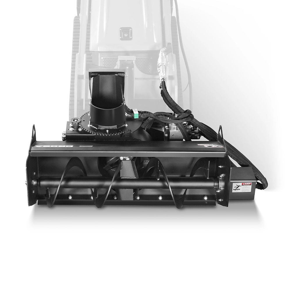 Thumbnail: 48'' Width, 20" Intake, Hydraulic Snow Blower for Mini Skid Steer, Remote Contro