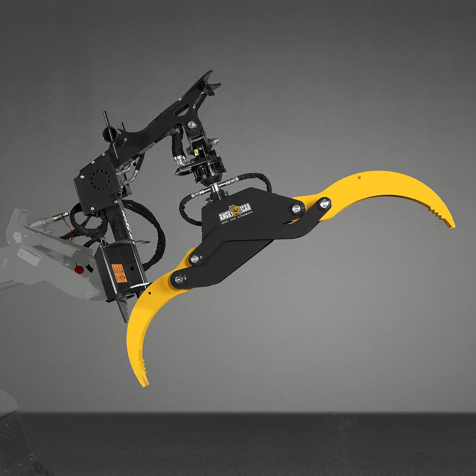 Thumbnail: 59" Multi-purpose Hydraulic Rotating Log Grapple For Mini Skid Steer, 1500lbs Li