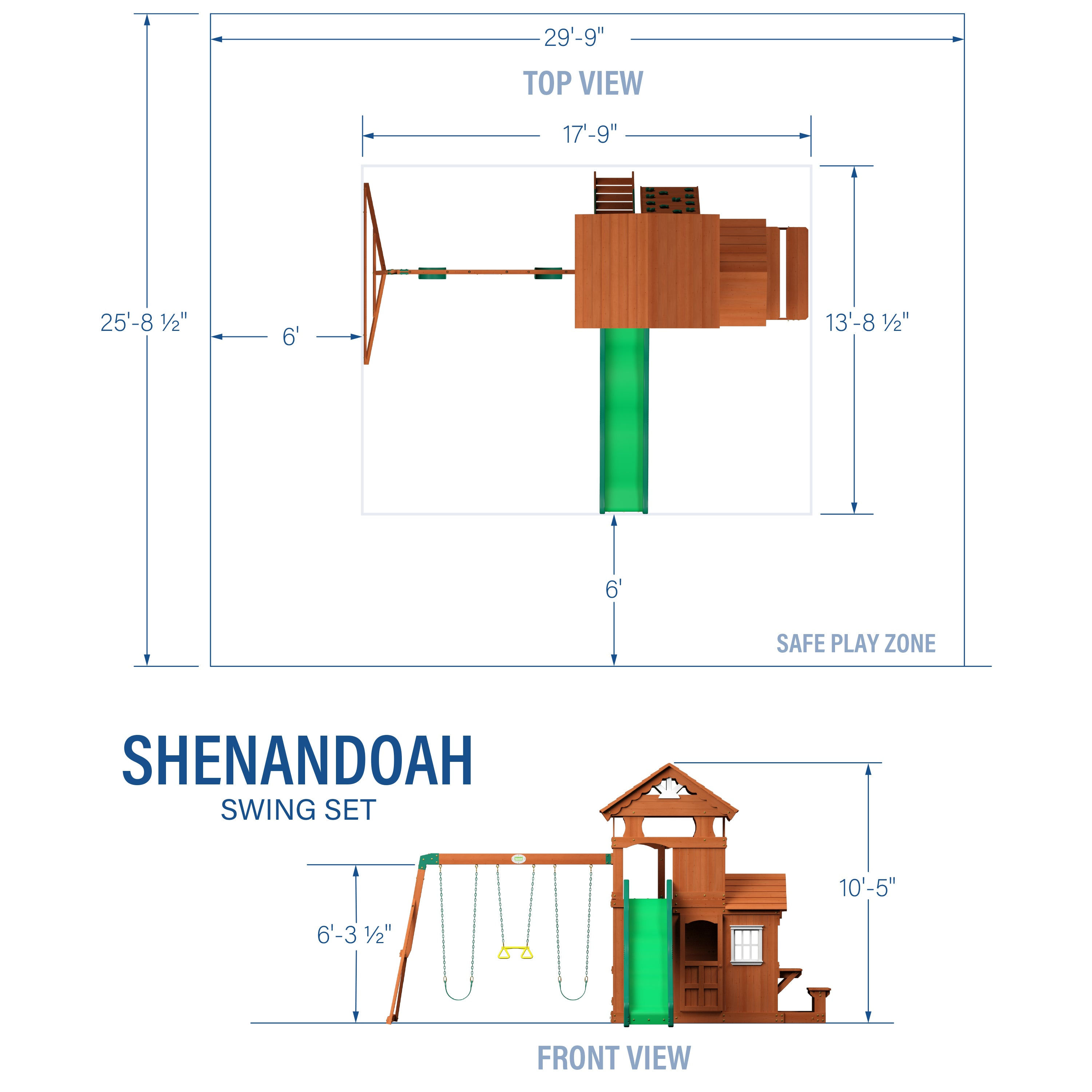 Shenandoah Swing Set - Backyard Discovery