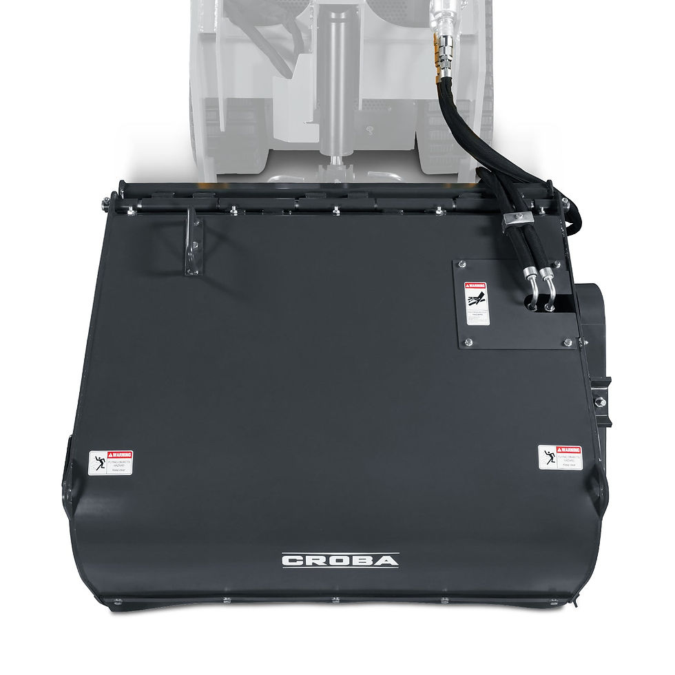 Thumbnail: 40'' Working Width Mini Skid Steer Box Broom Sweeper