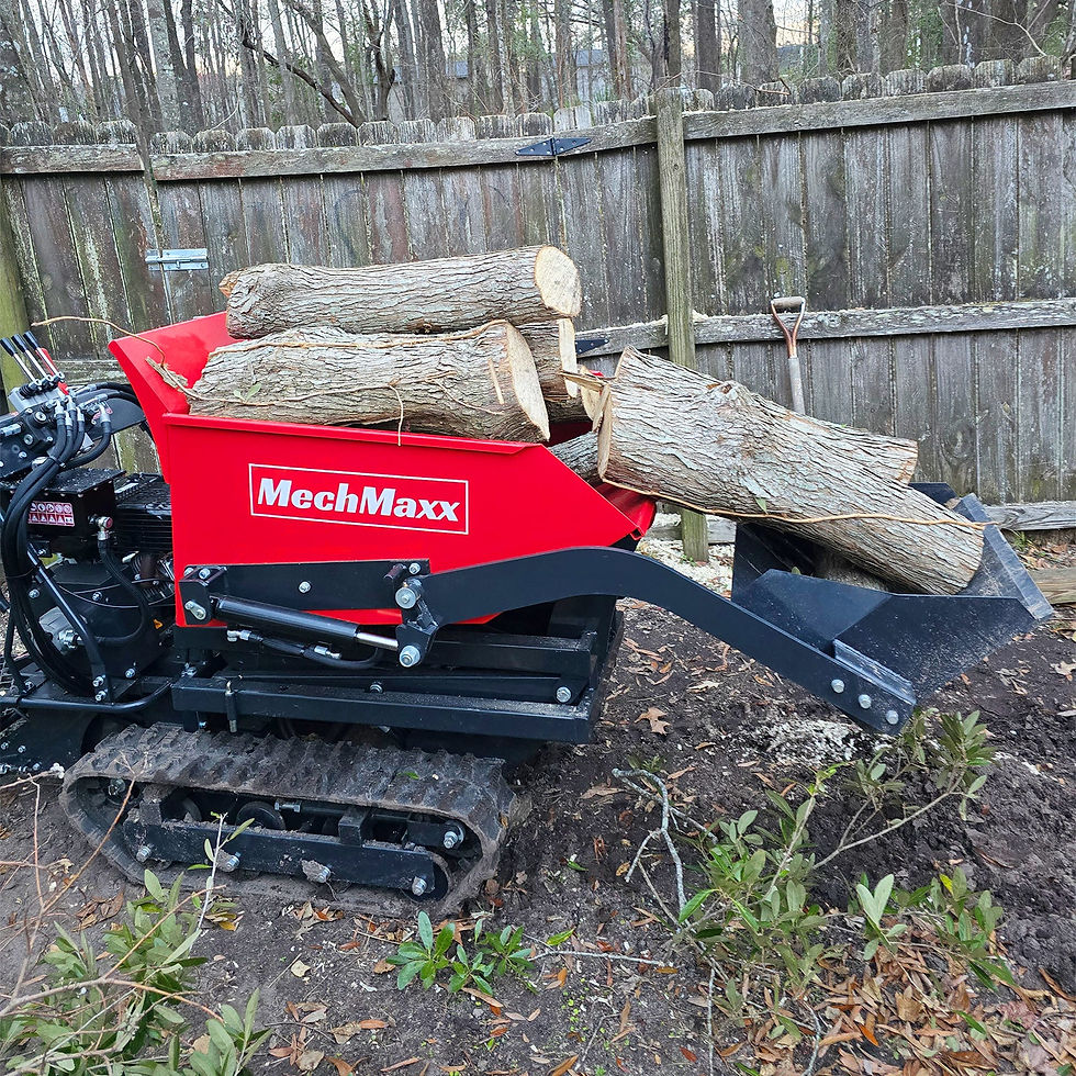 Thumbnail: 1100lbs Capacity E-Start 10HP 302cc Gas Engine Tracked Dumper Hydraulic Tipping