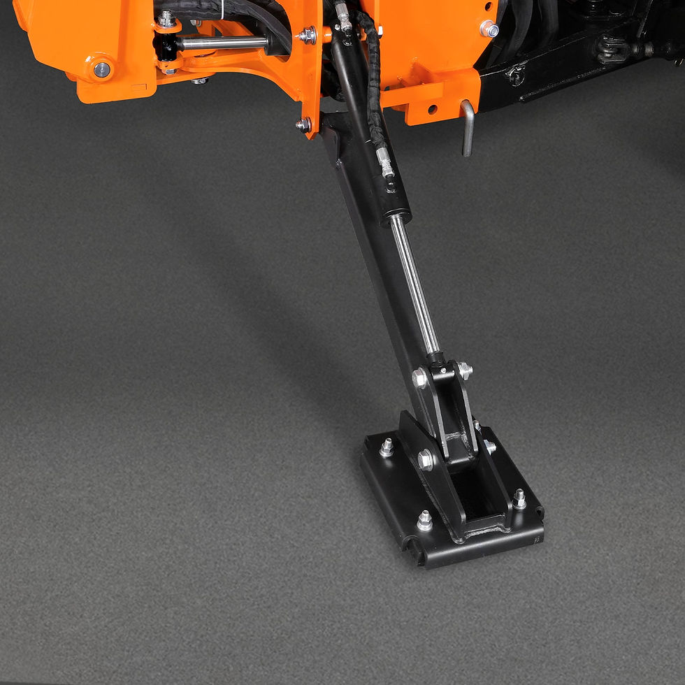 Thumbnail: 8' Tractor Backhoe Attachment with Hydraulic Thumb, 15" Bucket - MechMaxx