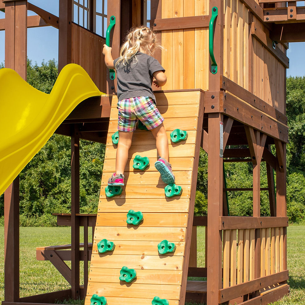 Thumbnail: Skyfort II with Wave Slide - Backyard Discovery