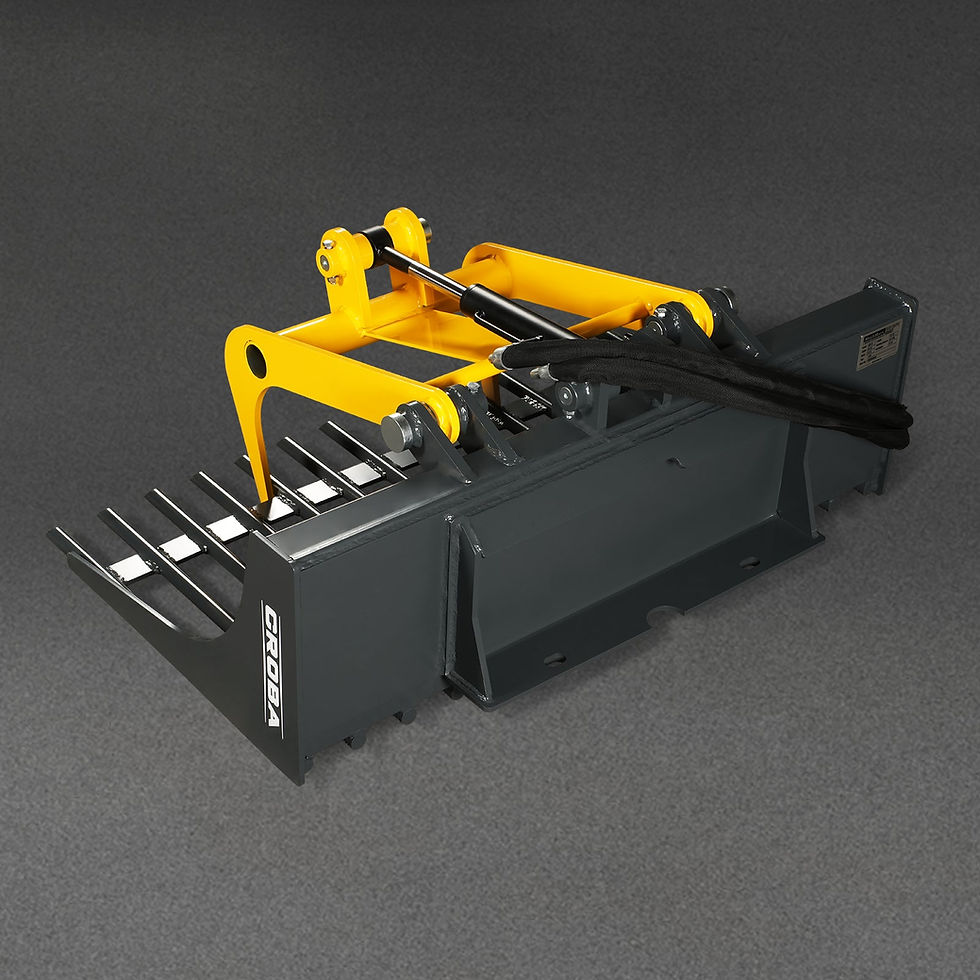 Thumbnail: 20'' Width Mini Skid Steer Rock Grapple Bucket