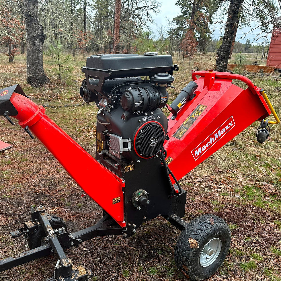 Thumbnail: 8 inch ZONSEN E-Start 1000cc 35hp Gas Powered 4 - Wheel Drum Wood Chipper with T