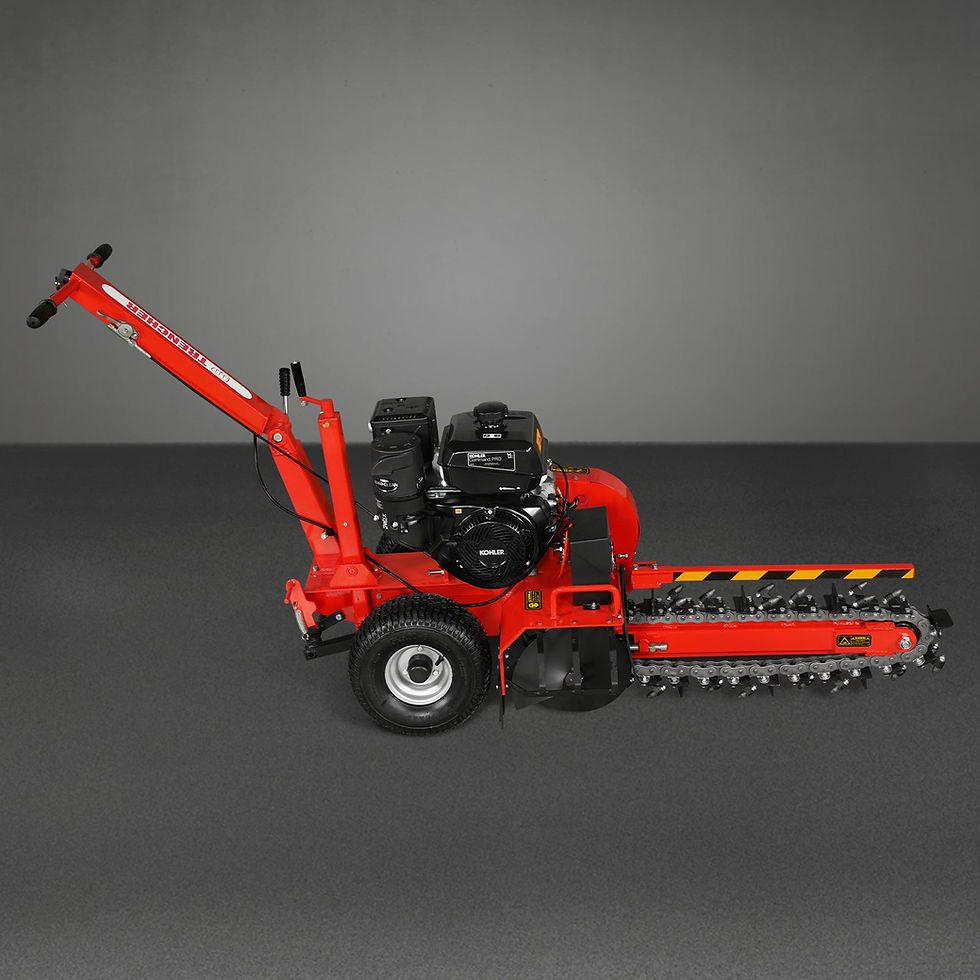 Thumbnail: 14HP 429cc KOHLER E-start 24'' Ditching Mini Trencher ,  TCR1500