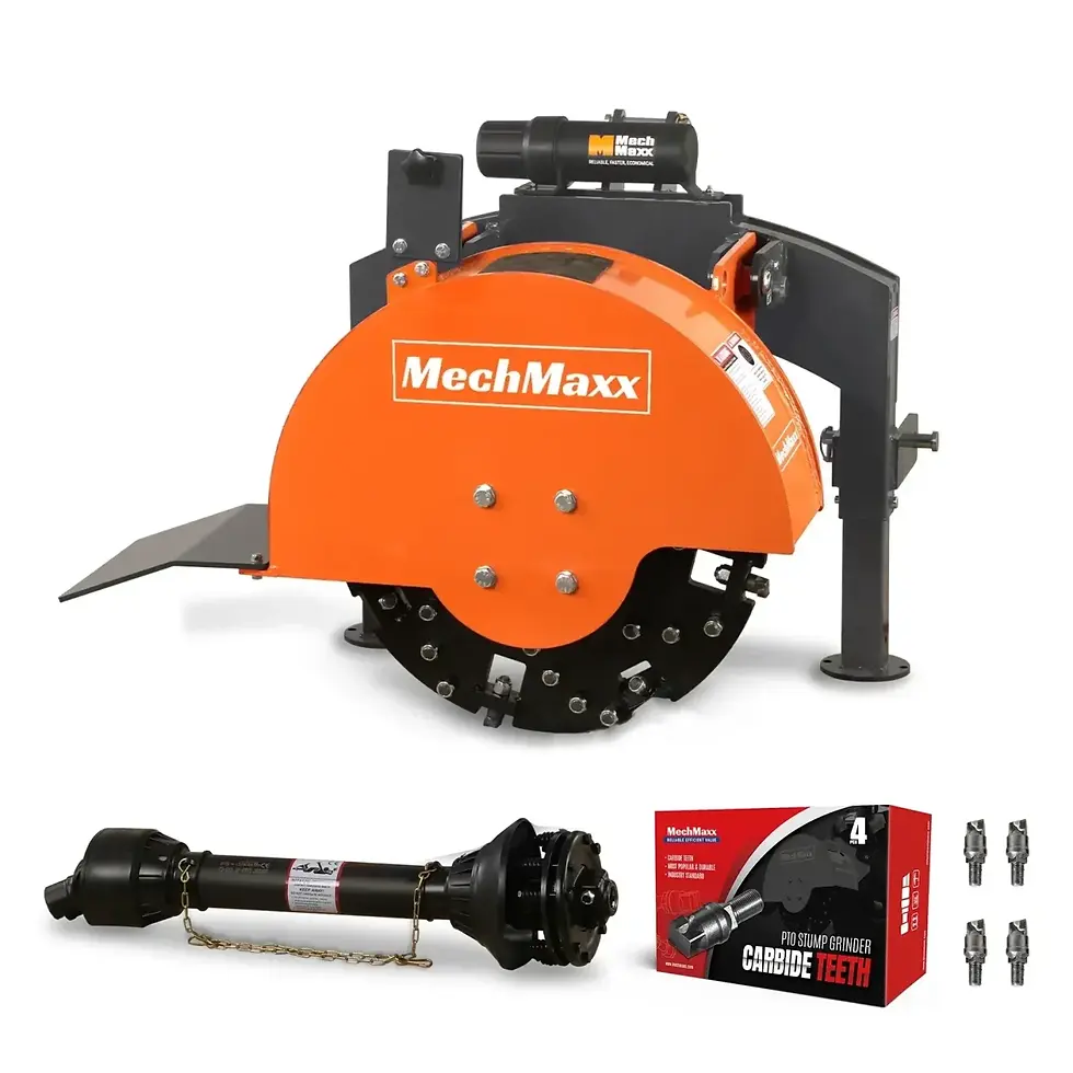 Thumbnail: 3-Point PTO Stump Grinder with 34 Carbide Teeth - MechMaxx