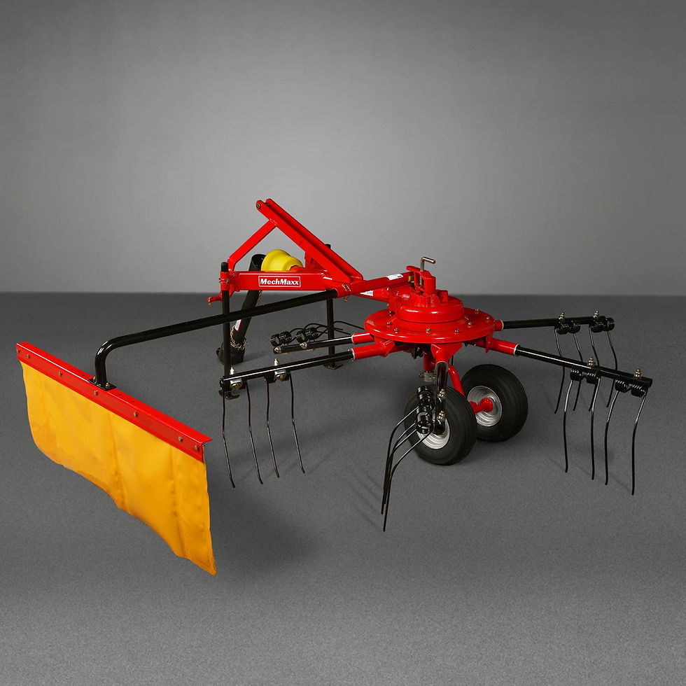 Thumbnail: 100" Mechmaxx 3-Point Hitch 6 Rotary Pull-Type Hay Rake Tedder ,  15-50Hp ,  HT1