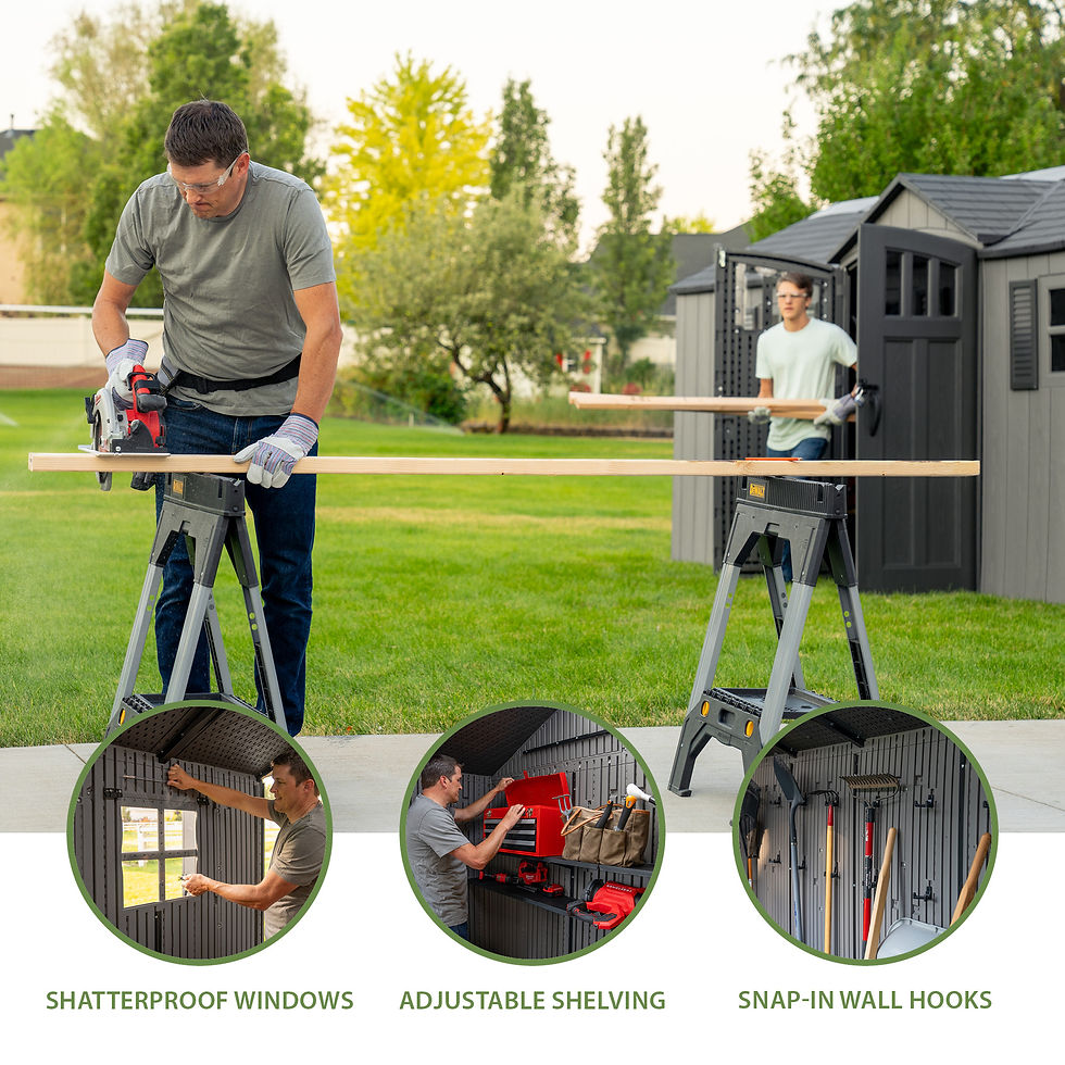 Thumbnail: Lifetime 20 x 8 Foot Outdoor Storage Shed - Lifetime Products