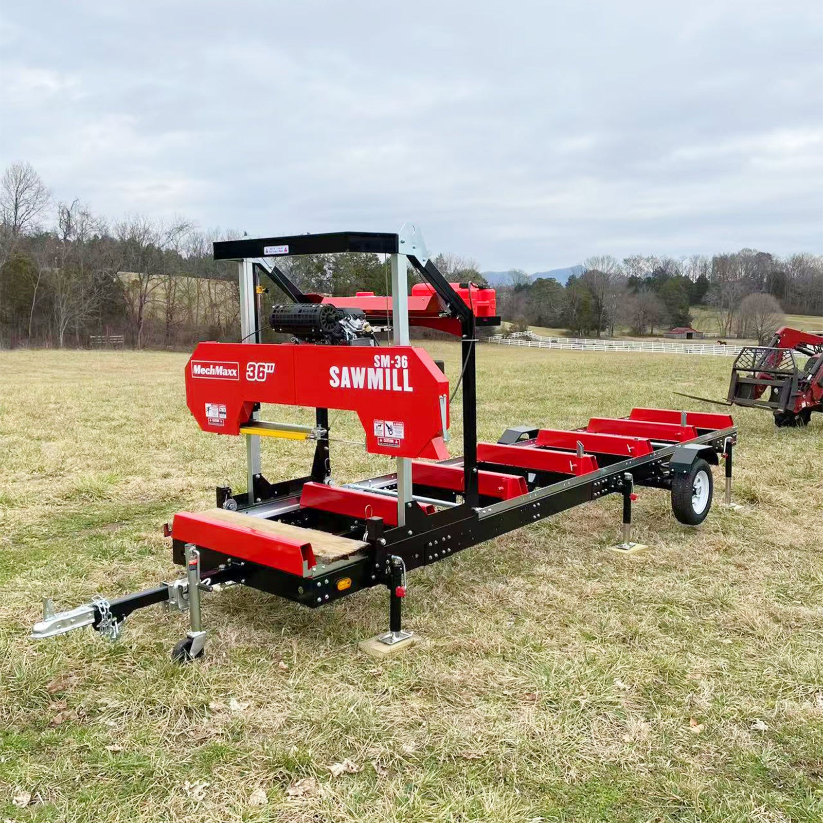 36" MAX Portable Sawmill, 25HP 688cc HONDA GX690 V-Twin Engine, 35" Board Widt