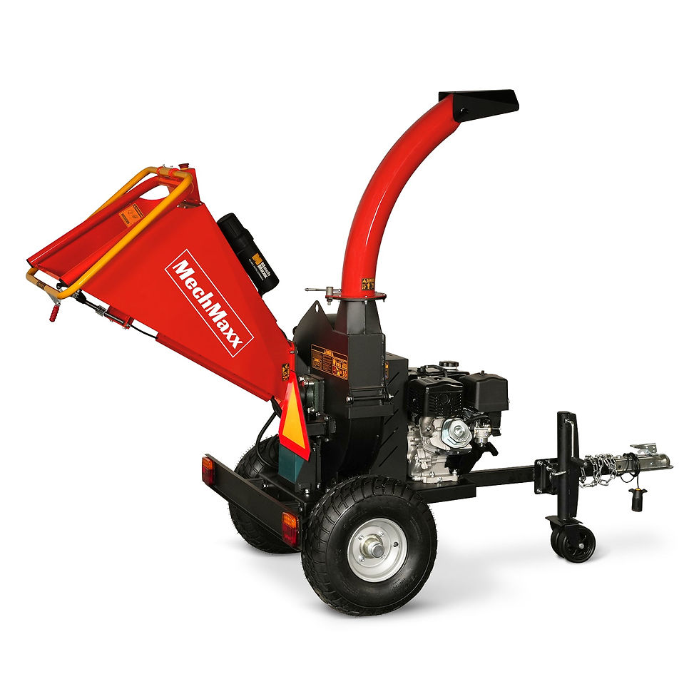 Thumbnail: 5 inch E-start DUCAR 420cc 15hp Gasoline Engine Powered Disc Wood Chipper with T