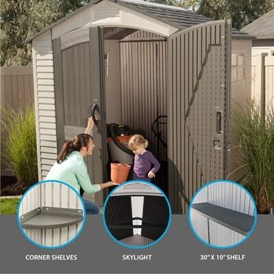 Thumbnail: Lifetime 7 Ft. x 7 Ft. Outdoor Storage Shed - Lifetime Products