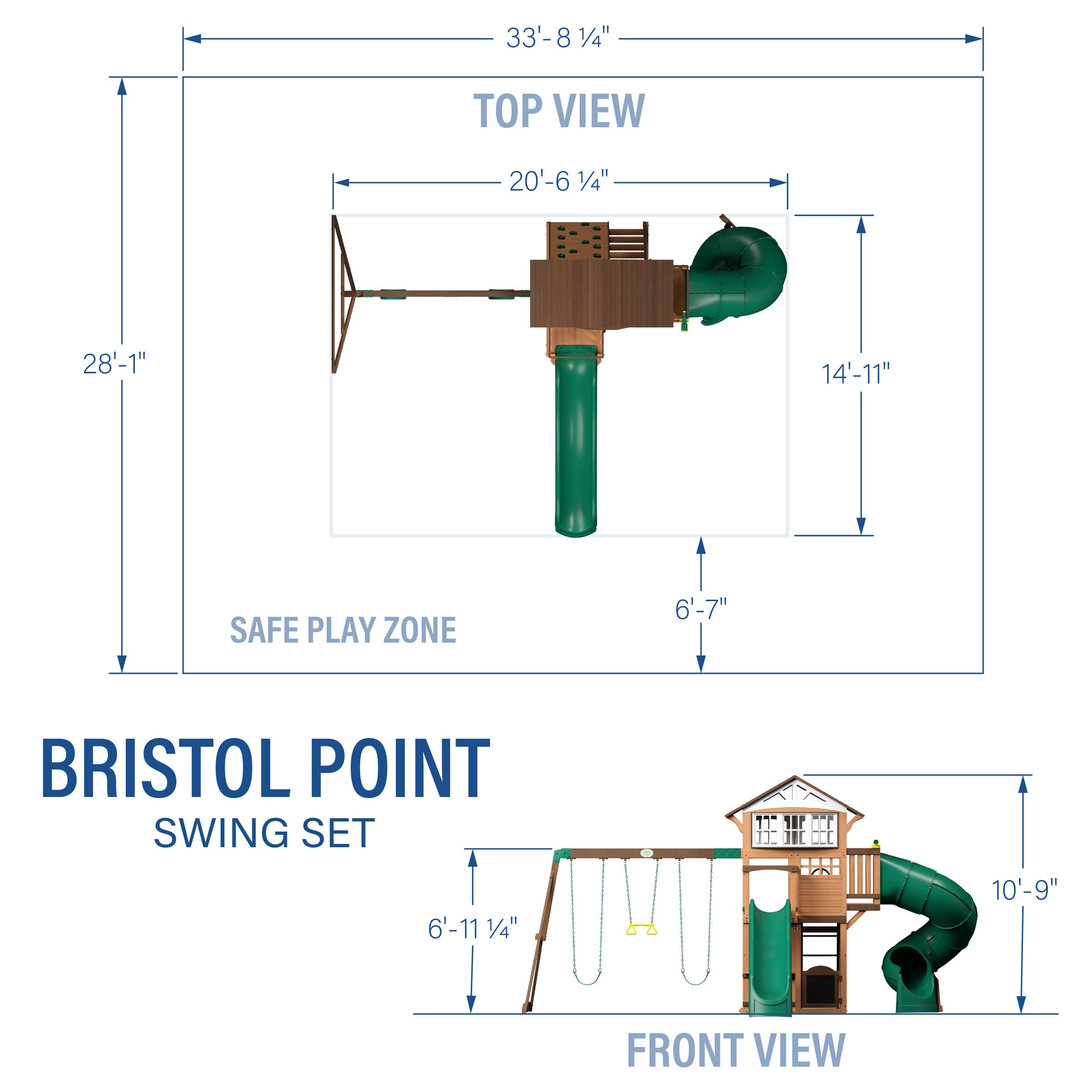 Bristol Point Swing Set - Backyard Discovery