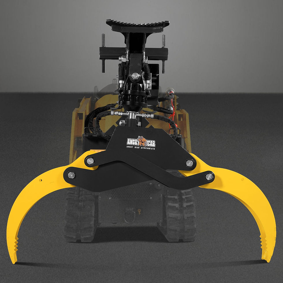 Thumbnail: 59" Multi-purpose Hydraulic Rotating Log Grapple For Mini Skid Steer, 1500lbs Li