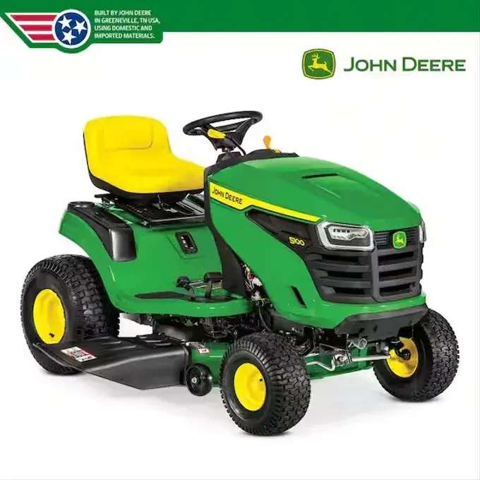 Thumbnail: S100 42 in. 17.5 HP Gas Hydrostatic Riding Lawn Mower - John Deere