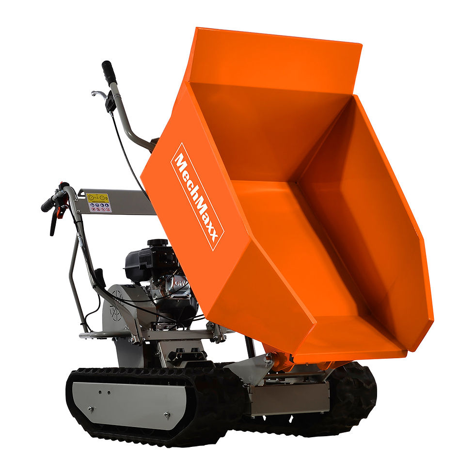 Thumbnail: MechMaxx 1100Lbs Load Capacity Petrol Engine Powered Track Mini Dumper ,  D50MA