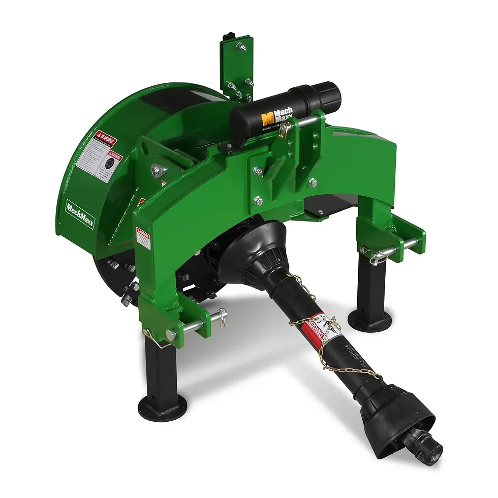 Thumbnail: 3-Point PTO Stump Grinder with 34 Carbide Teeth (PTO Shaft Included - MechMaxx
