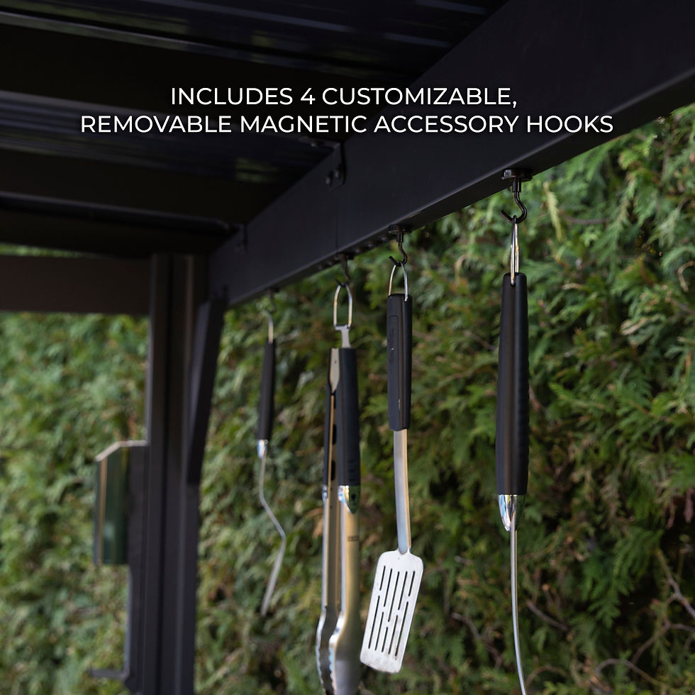 Thumbnail: Rockport Steel Grill Gazebo - Backyard Discovery