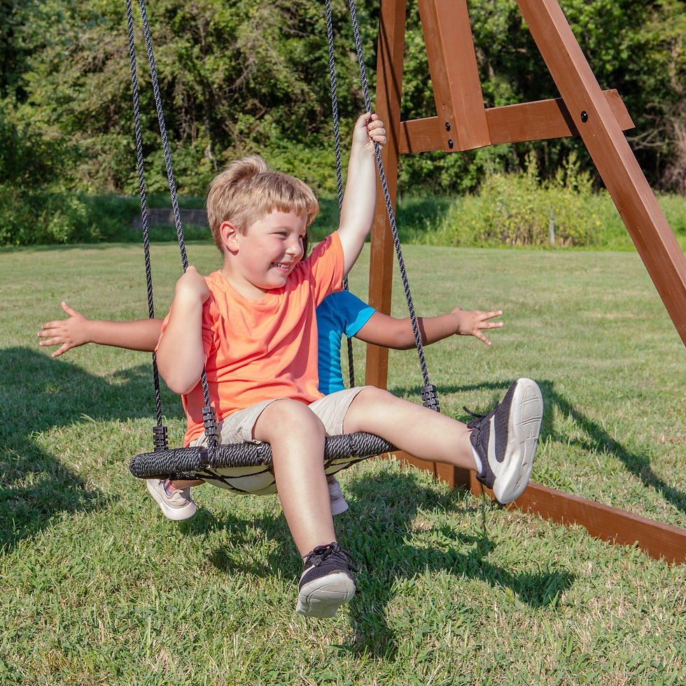Thumbnail: Skyfort II With Spiral Tube Slide - Backyard Discovery