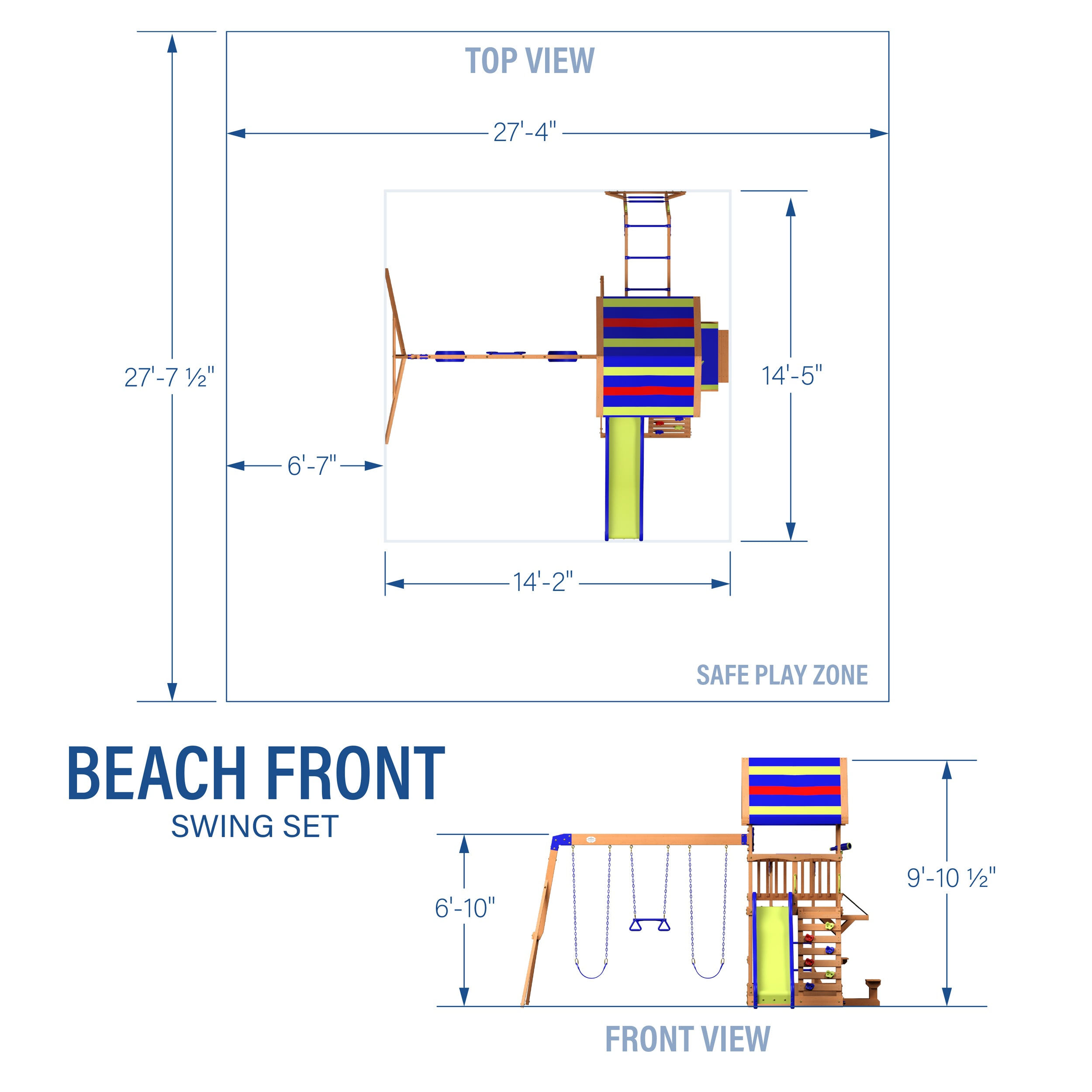 Beach Front Swing Set - Backyard Discovery