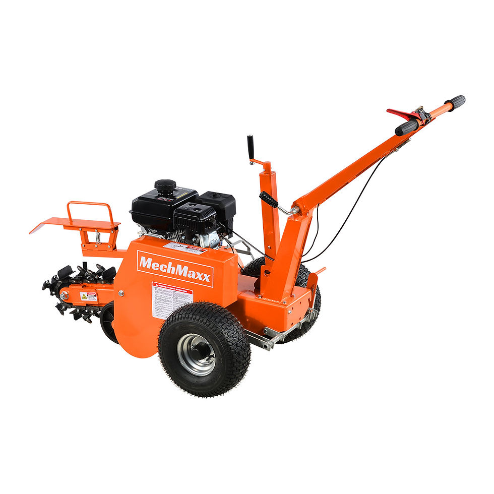 Thumbnail: MechMaxx 7HP Gas Powered Cable Ditching Mini Trencher , TCR650