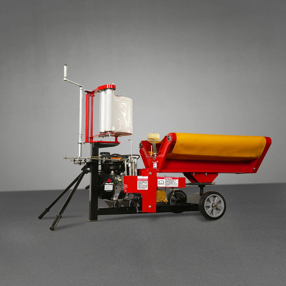 Thumbnail: 7HP 212cc Gasoline Engine Powered Bale Wrapper,  20 inch Wrapping Diameter,  HW2