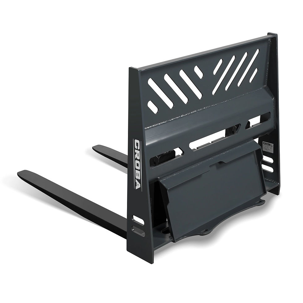 Thumbnail: 36'' Mini Skid Steer Pallet Fork Frame Attachment,  2204 lb Weight Capacity