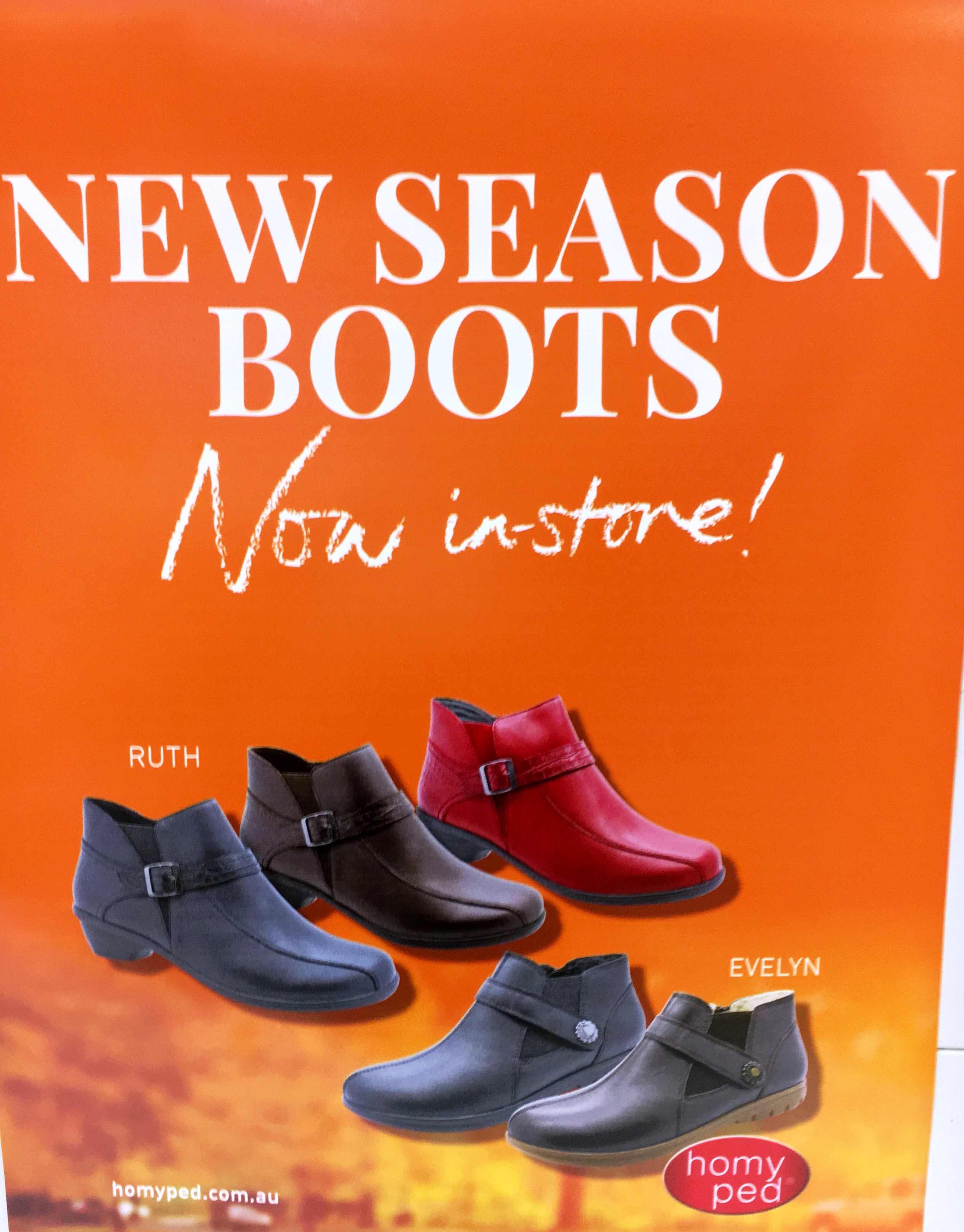 Homy Ped new season boots now in store.