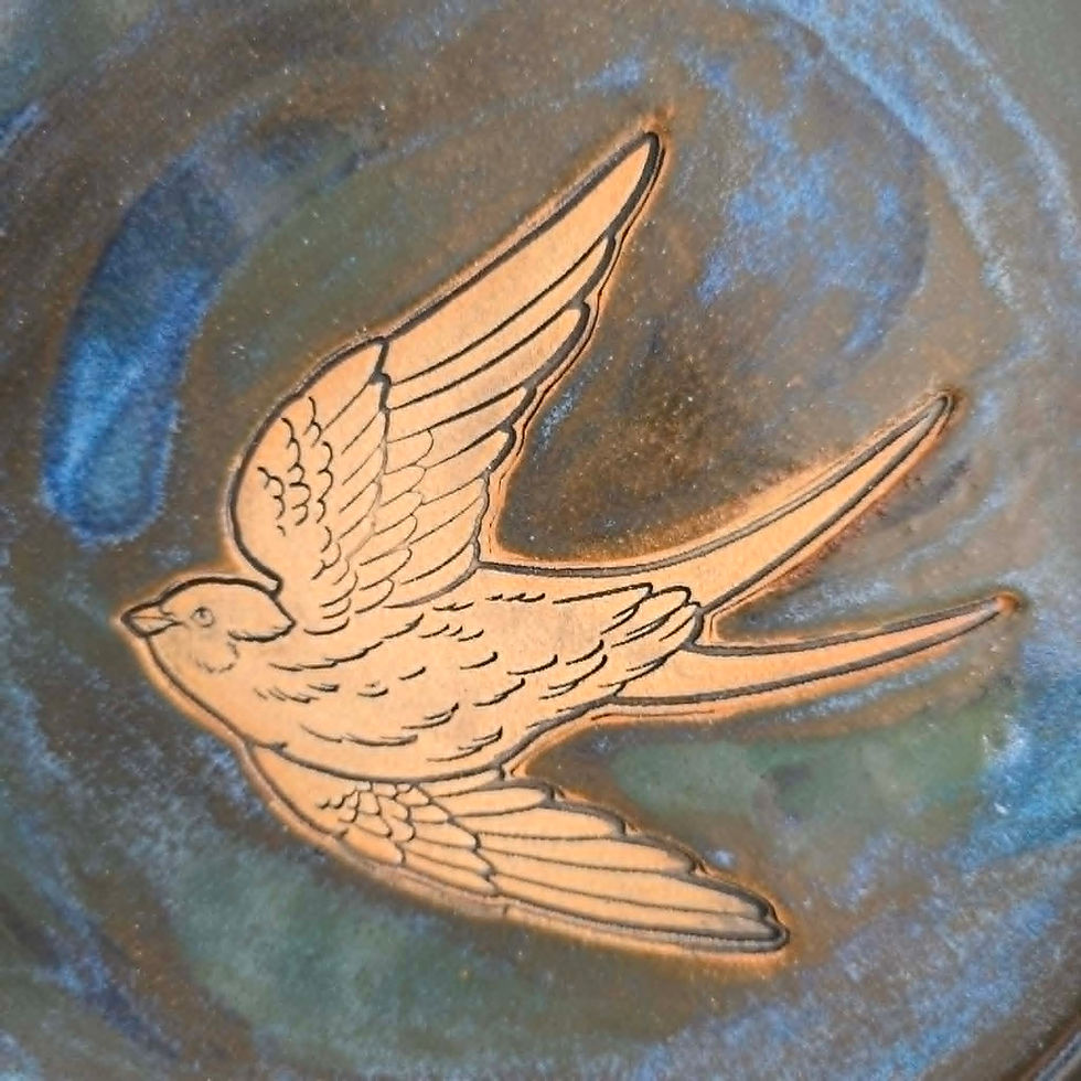 Thumbnail: Navy Swallow Plate 23cm