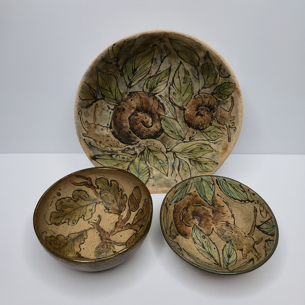 Thumbnail: JULY 17th : 6-8.30pm Sliptrailing/ underglaze techniques on plate