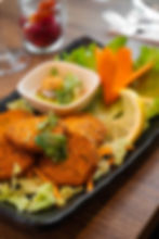 Galette de poisson au curry rouge