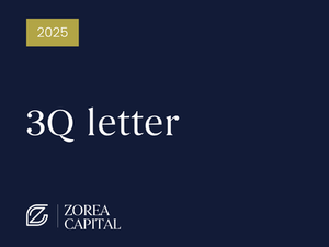 Zorea Capital Equity 3Q 2025 letter