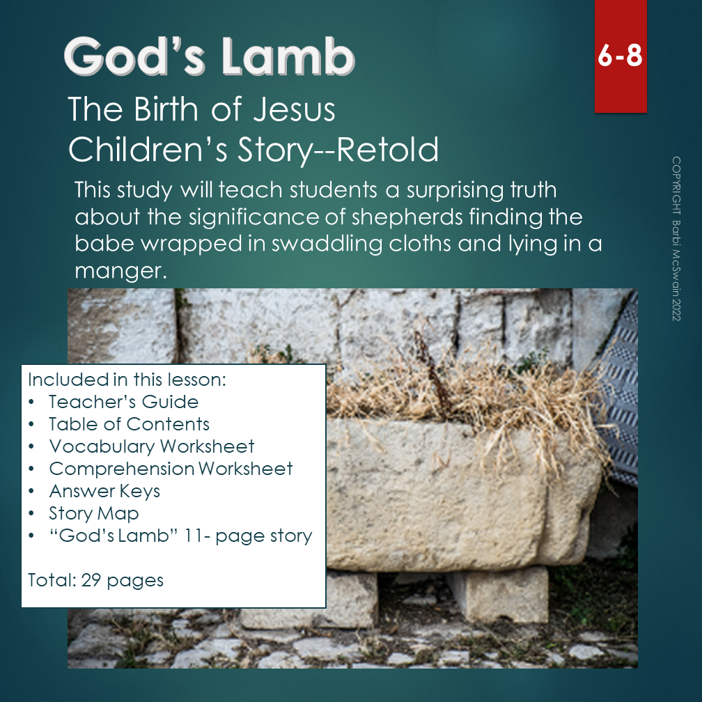 Birth of Jesus children's story lesson plan