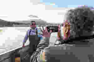 Guests enjoying the alaska fishing experience
