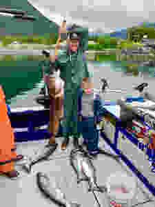 Lingcod fishing in Sitka Alaska