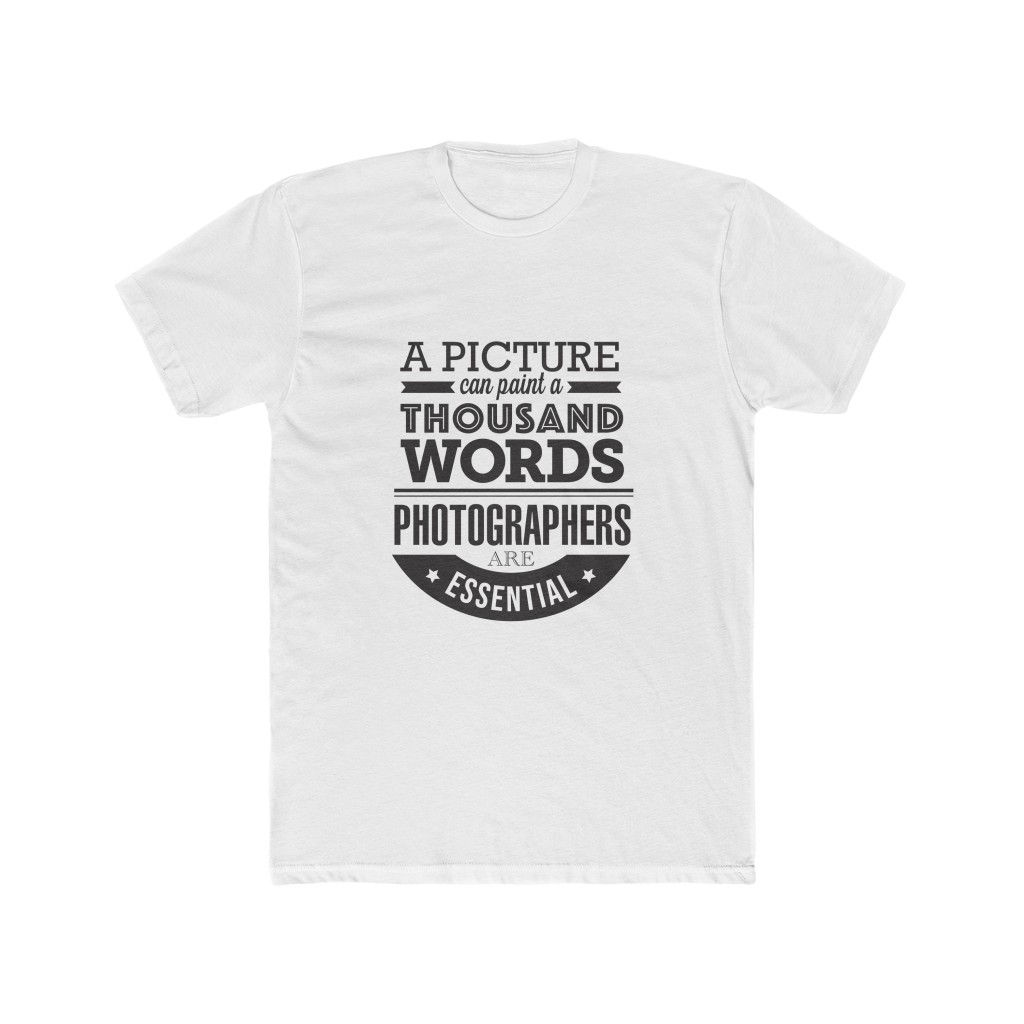 Essential Worker: Photographer - Men's Cotton Crew Tee
