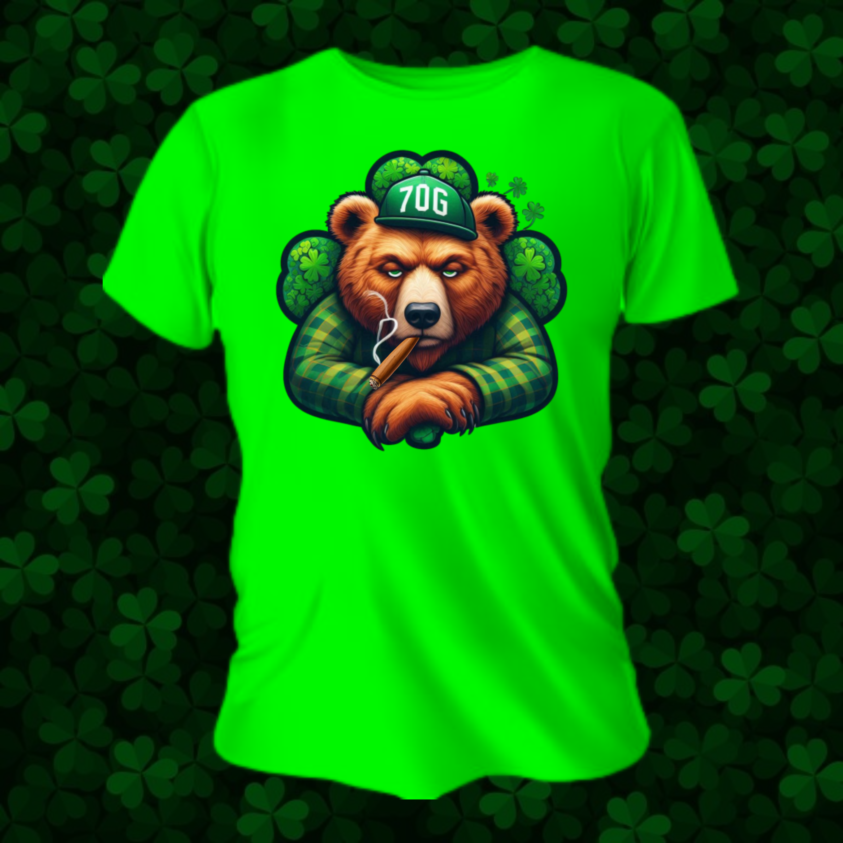 7OG Grizzly Green Tee