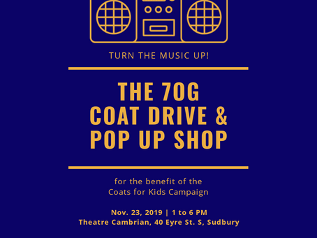 7OG Coat Drive & Pop Up Shop (Sudbury, ON)