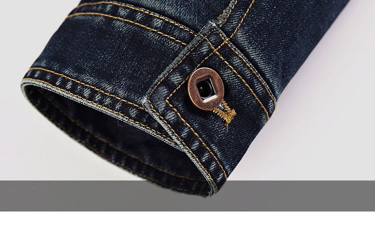 Thumbnail: Men's Spring Fashion Denim Jacket Jeans Jacket Top Quality Brand Male Winter Bom