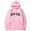 Thumbnail: Men Women New York U.S.A City Hoodies Fashion Letter Printed Graphic Sweatshirts