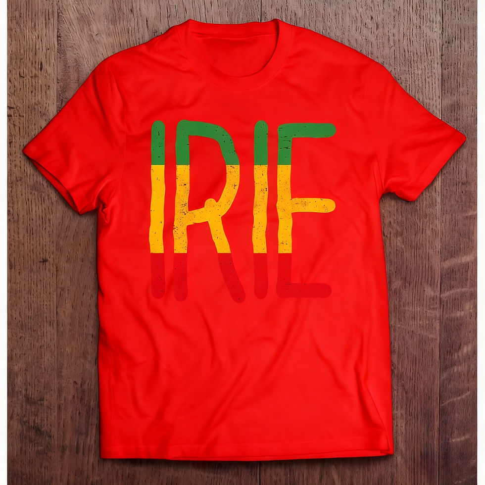 Thumbnail: Irie Rayge Rasta Rayge Rastafari Jamaica Oversize T-shirt Cotton Men's Clothing 