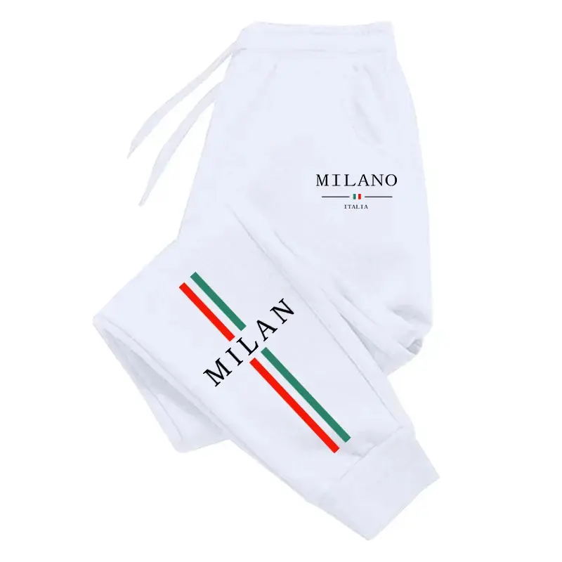Thumbnail: 2025 Hot Sale Milan City Printed Jogger Pants Men Women Autumn Winter Casual Hig