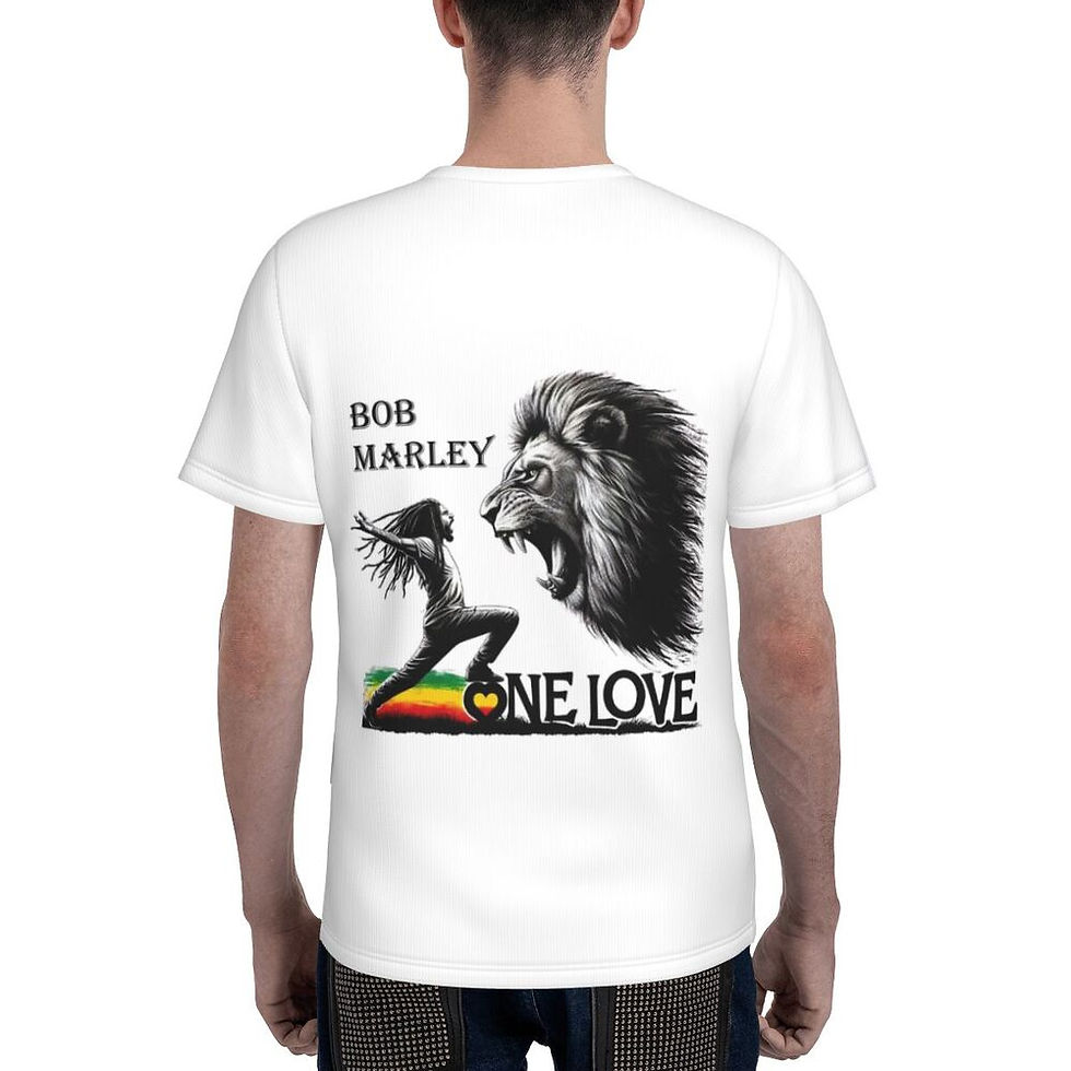 Thumbnail: Jamaica Reggae Rock Bob Marley 100% Cotton T-Shirt Men'sFashion T Shirts Men Rou