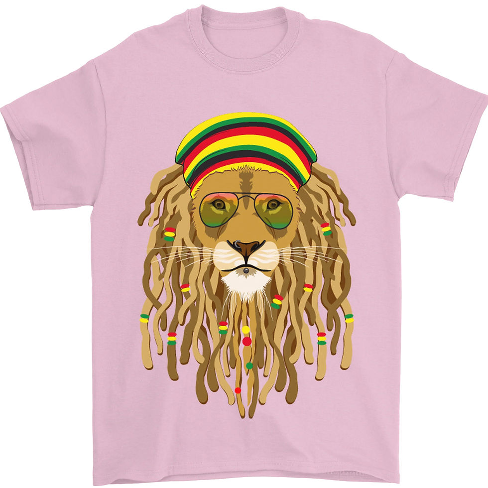 Thumbnail: Dreadlock Rasta Lion Mens T-Shirt Summer Tracksuit Harajuku Pullovers O-neck Sho