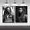 Thumbnail: Bob Marley King of Reggae Canvas Painting Posters and Prints Black and White Wal